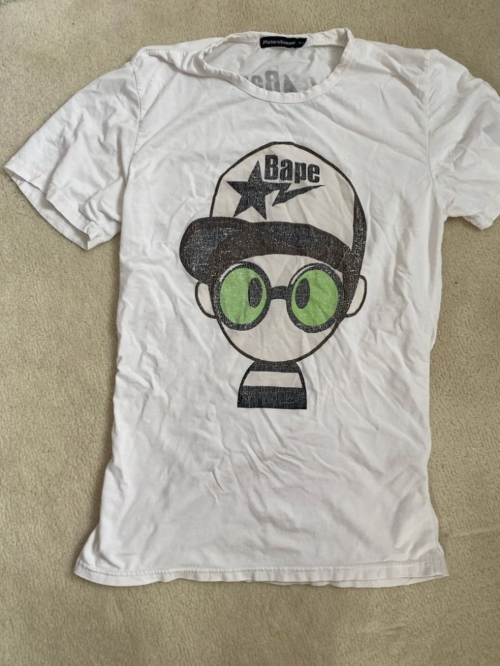 Bape White Graphic Tee